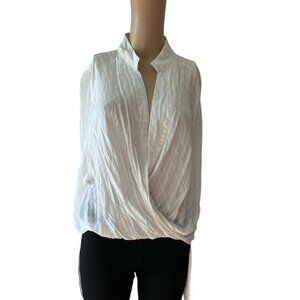 Adam Levine Twisted Gauze Wrap Style Top Like New